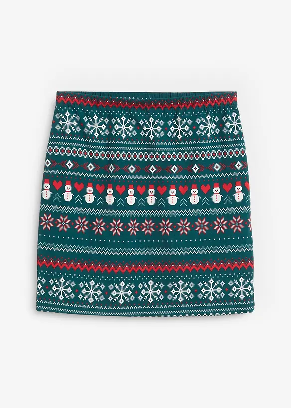 Lusem&ouml;nstrad minikjol i elastisk bomullsmix, bonprix