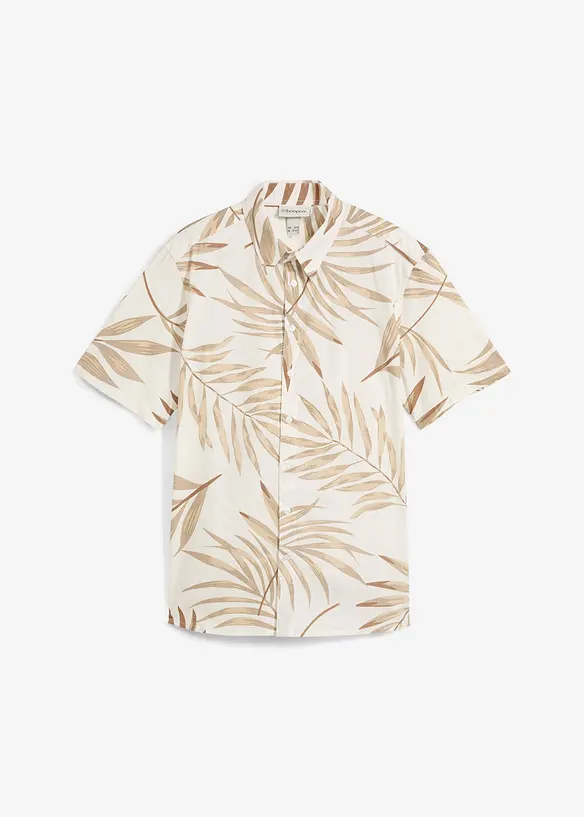 Kort&auml;rmad skjorta i ekologisk bomull, bonprix