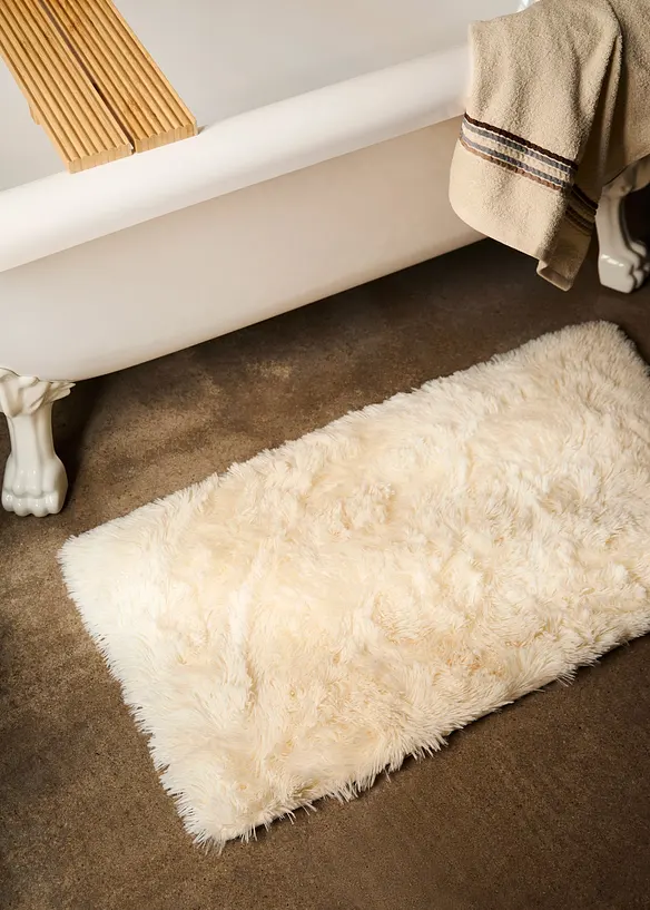 Badrumsmatta med syntetp&auml;ls och memoryskum, bonprix