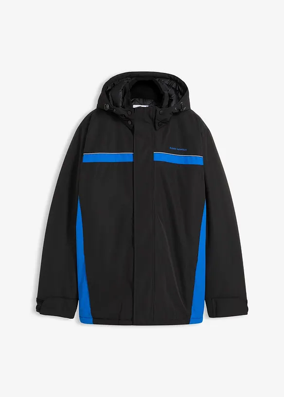 Vattentät funktionsjacka med avtagbar huva, bonprix