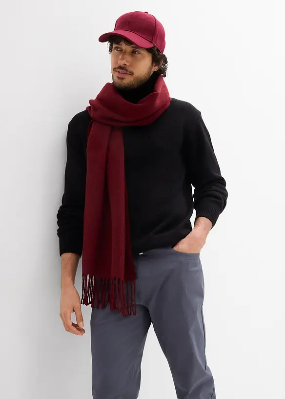 Stretchig dra p&aring;-byxa, normal passform, raka ben, bonprix