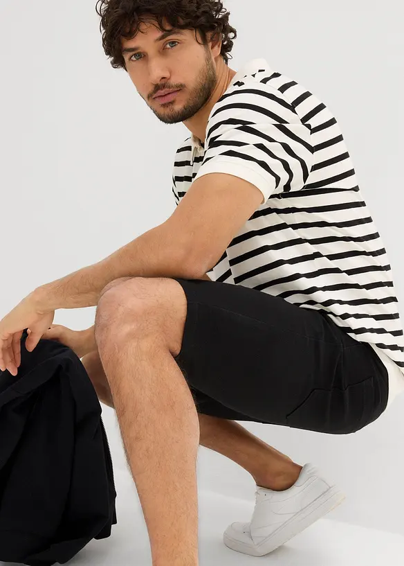 Stretchiga bermudas, normal passform (2-pack), bonprix