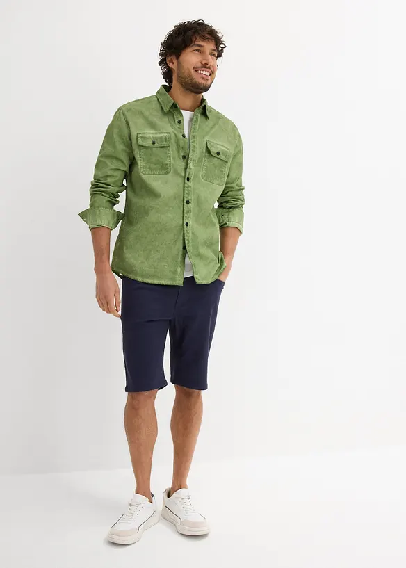 Stretchiga bermudas, normal passform (2-pack), bonprix