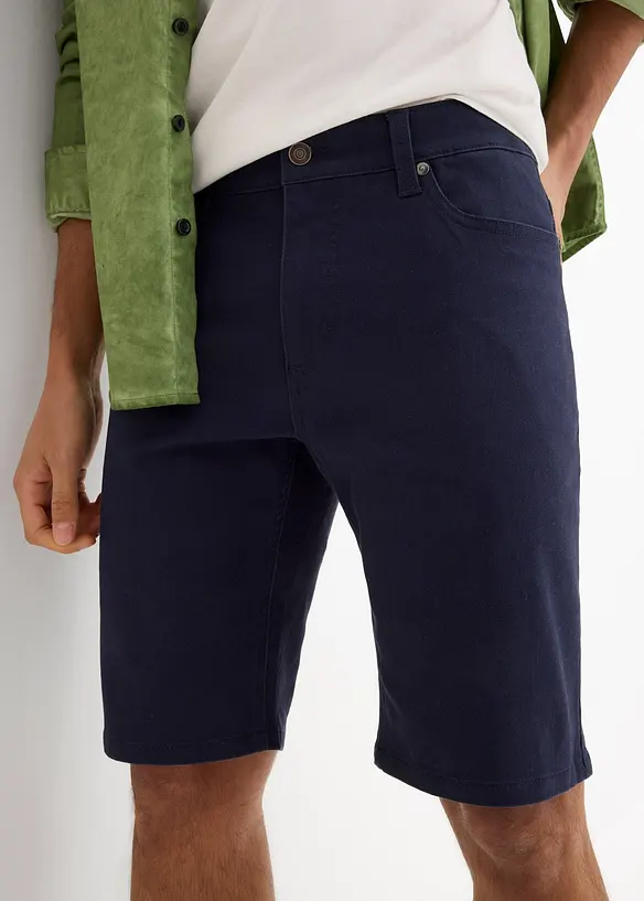 Stretchiga bermudas, normal passform (2-pack), bonprix