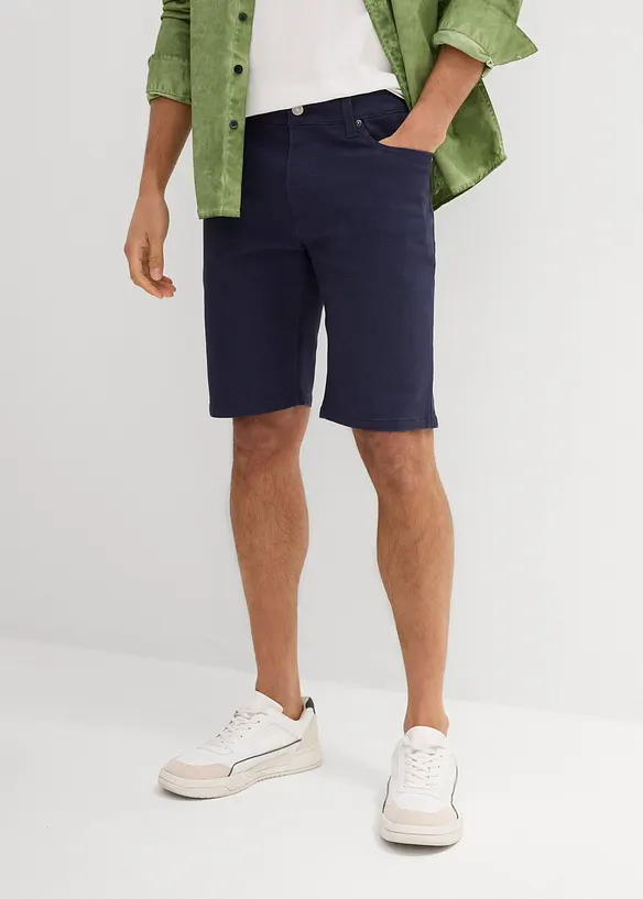 Stretchiga bermudas, normal passform (2-pack), bonprix