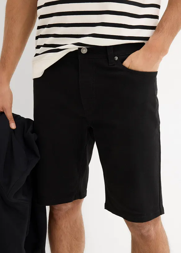 Stretchiga bermudas, normal passform (2-pack), bonprix