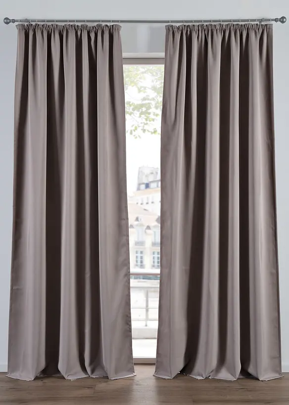 M&ouml;rkl&auml;ggande gardin, finns i flera storlekar (1 styck), bonprix