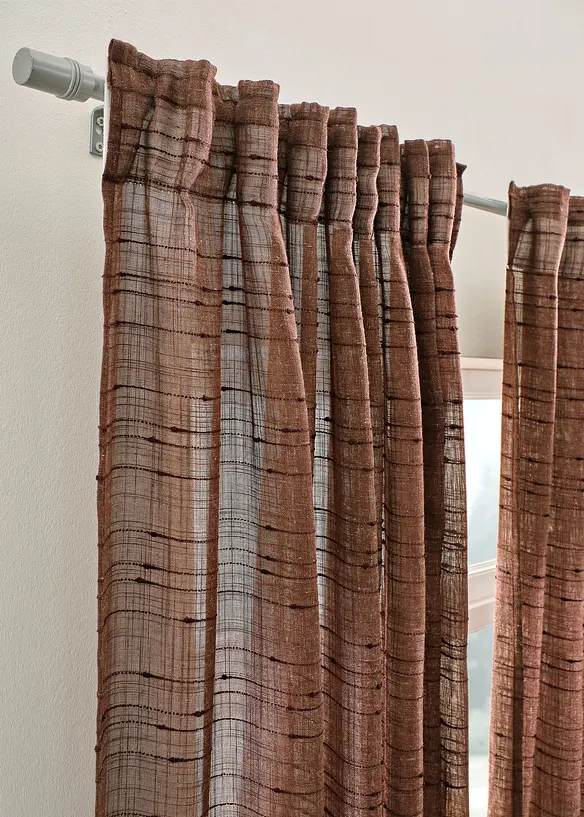 Gardin med struktur, i flera storlekar (1-pack), bonprix