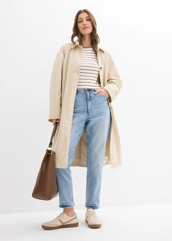 Mom Jeans High Waist, cropped, bonprix