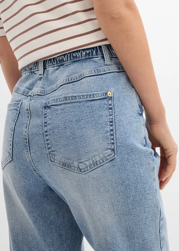 Mom Jeans High Waist, cropped, bonprix