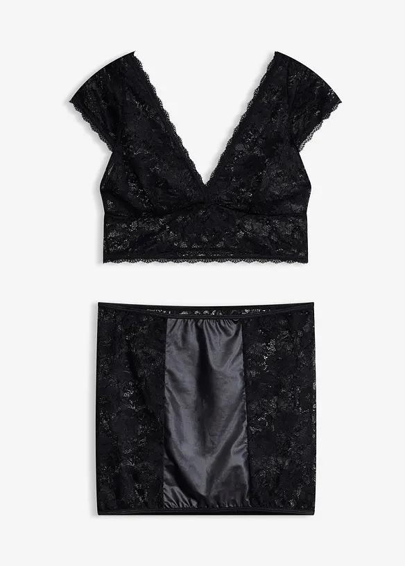 BH-topp och underkjol (2 delar), bonprix
