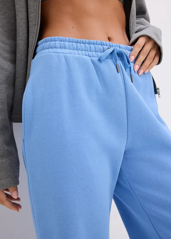 Joggingbyxa i bomull, med h&ouml;g midja, bonprix