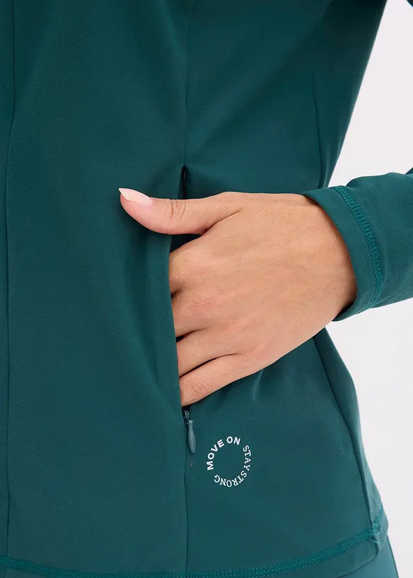 V&auml;rmande funktionsjacka med halv dragkedja, bonprix