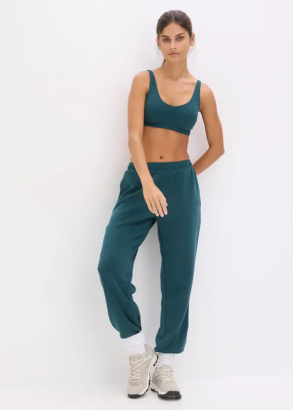 Ribbad sport-BH med l&auml;tt st&ouml;d, bonprix