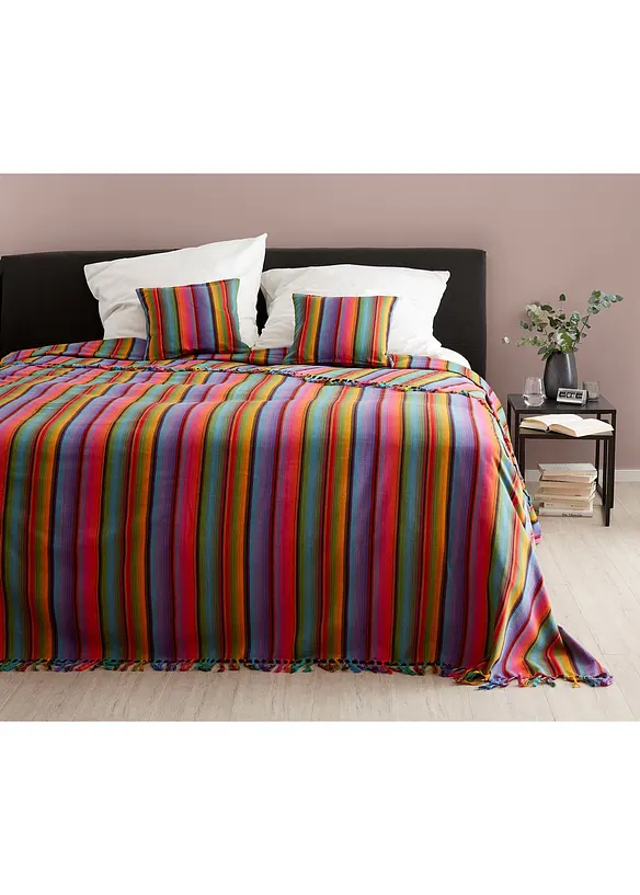 Randigt kuddfodral (2-pack), bonprix