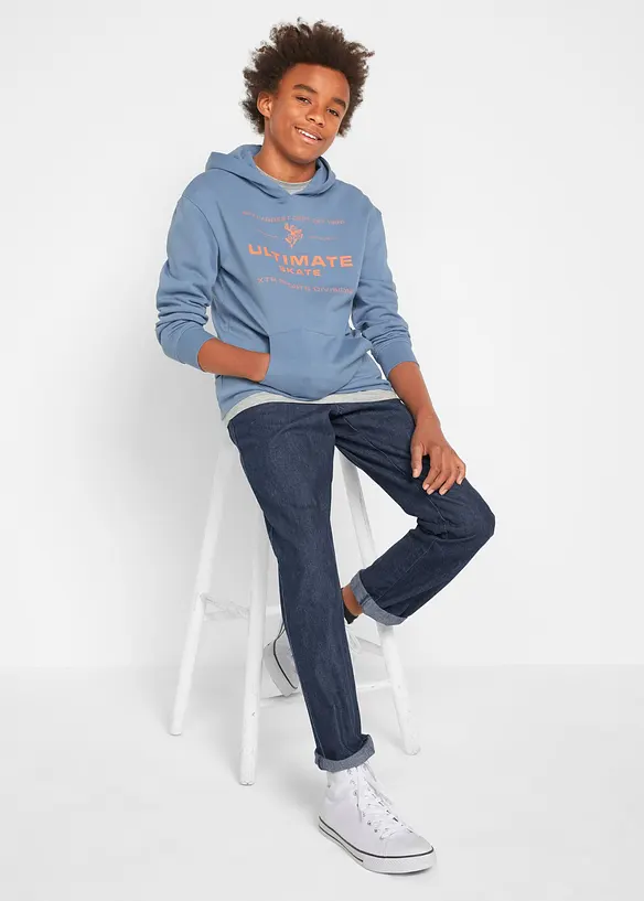 Dra p&aring;-byxa i bomull, Regular Fit, Straight (3-pack), bonprix