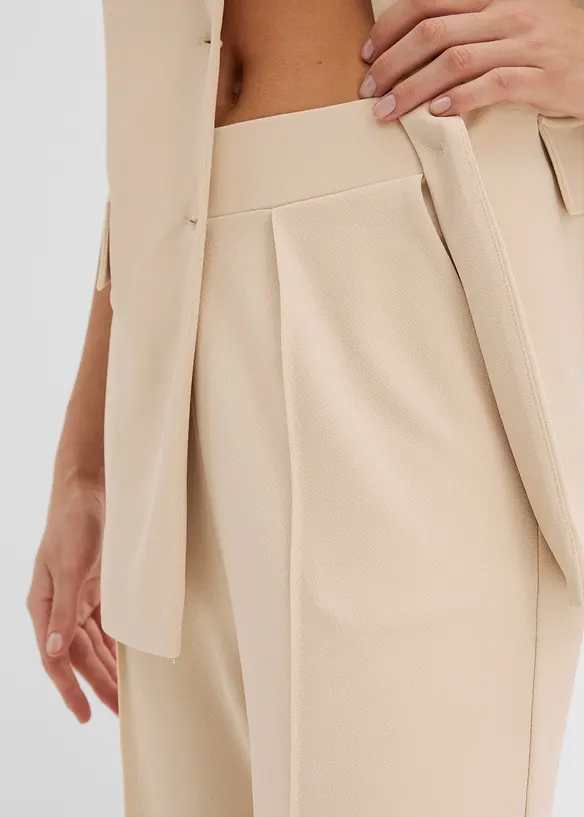 Dra p&aring;-byxa i stadig interlock, bonprix