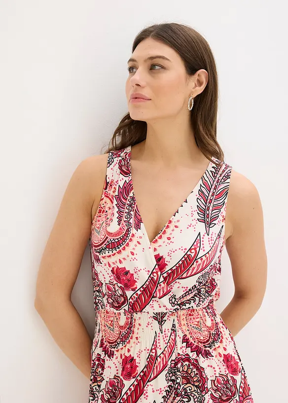 M&ouml;nstrad maxikl&auml;nning i mjuk viskosmix, bonprix