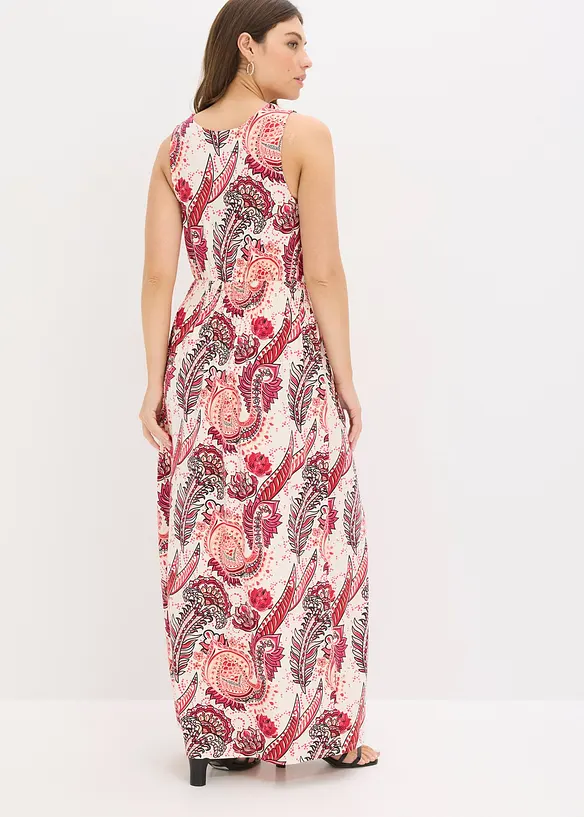 M&ouml;nstrad maxikl&auml;nning i mjuk viskosmix, bonprix