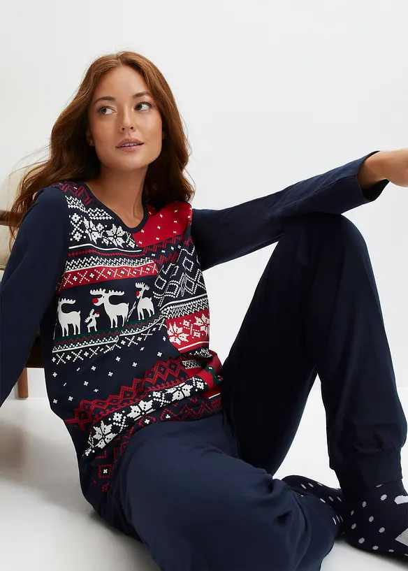 Pyjamas i bomull, bonprix