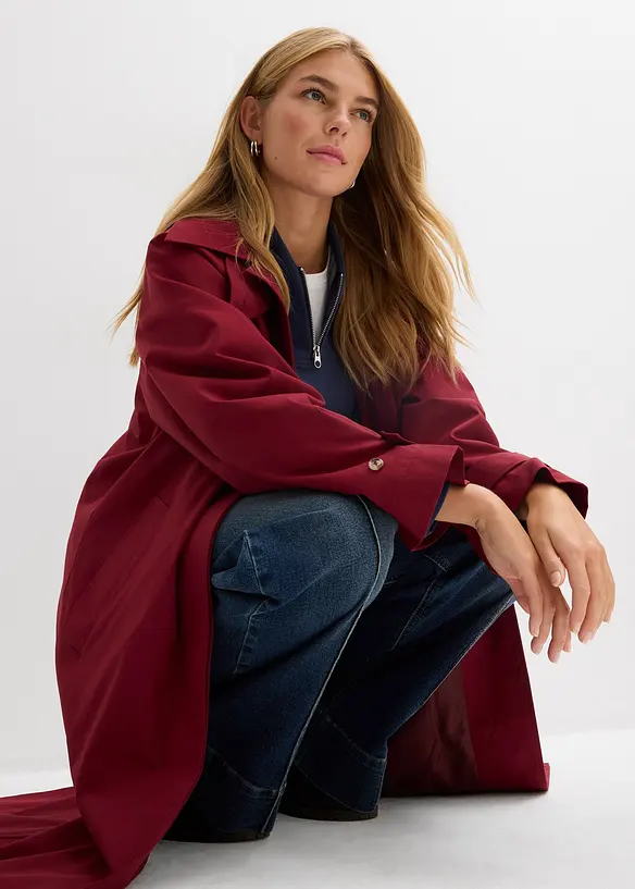 Trenchcoat med slejf, bonprix