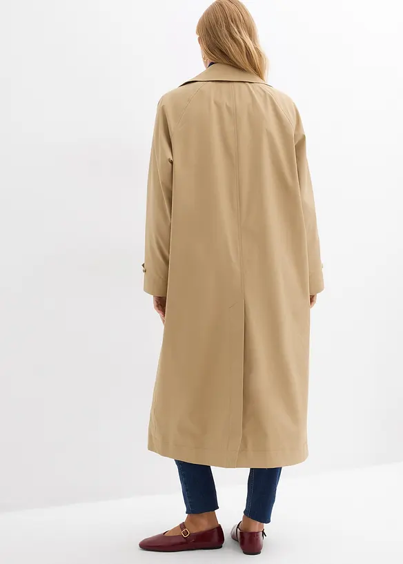 Trenchcoat med slejf, bonprix