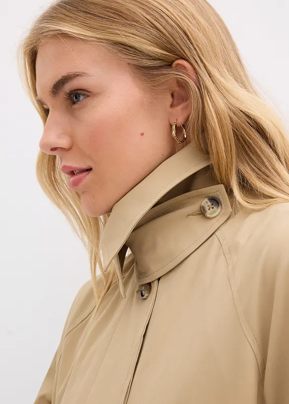 Trenchcoat med slejf, bonprix