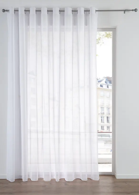 Gardinstore med fin sabl&eacute;struktur, bpc living bonprix collection