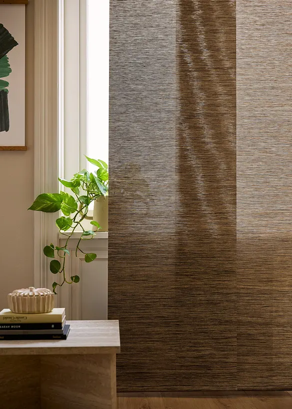 Panelgardin med bambulook (1-pack), bonprix