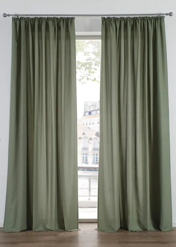 Gardinl&auml;ngd av mikrofibermaterial  (2-pack), bonprix