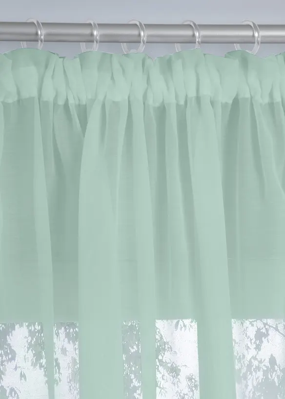 Gardin av tunn batist med struktur (1 styck), bpc living bonprix collection