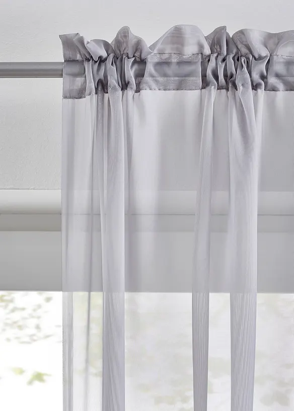 Gardiner av lätt voile (2-pack), bonprix