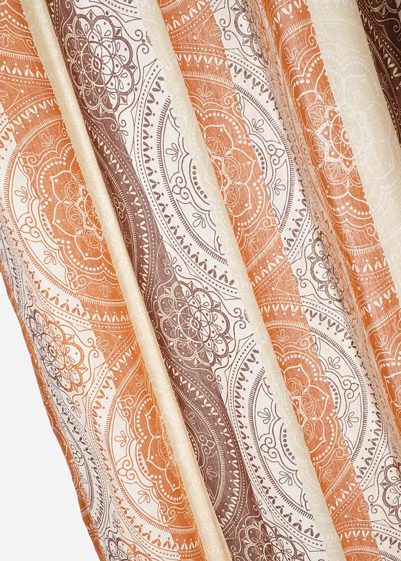 Gardin med &aring;tervunnen polyester och r&auml;nder (1 styck), bonprix