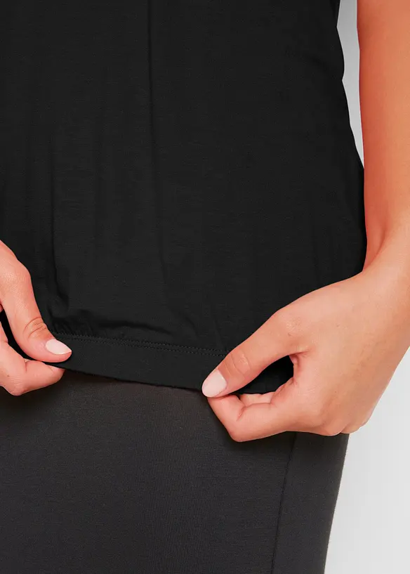 Topp av viskos, korta &auml;rmar, bonprix