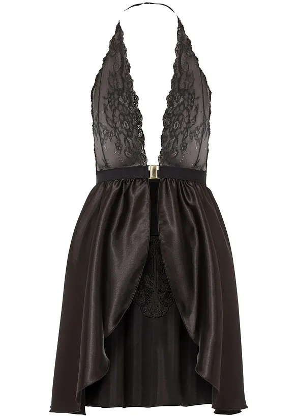 Negligé och stringtrosa (2 delar), bonprix