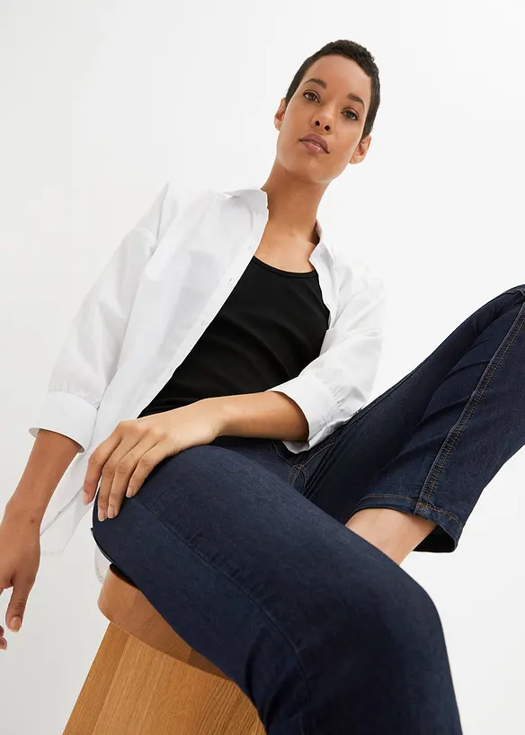 Stretchiga Skinny Jeans Mid Waist, bonprix