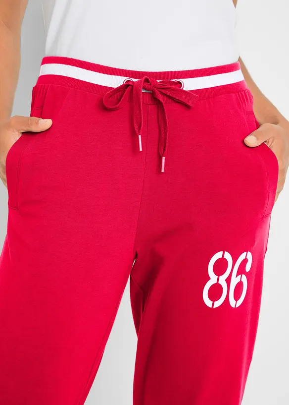 Joggingbyxa i 3/4-l&auml;ngd, av bomullsmix, bonprix
