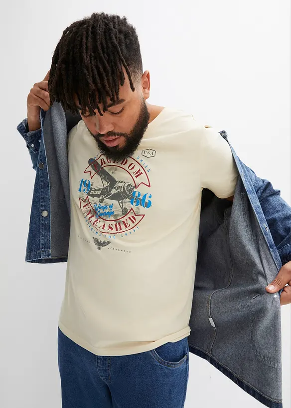 T-shirt i ekologisk bomull, bonprix