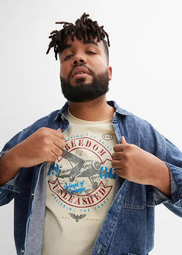 T-shirt i ekologisk bomull, bonprix