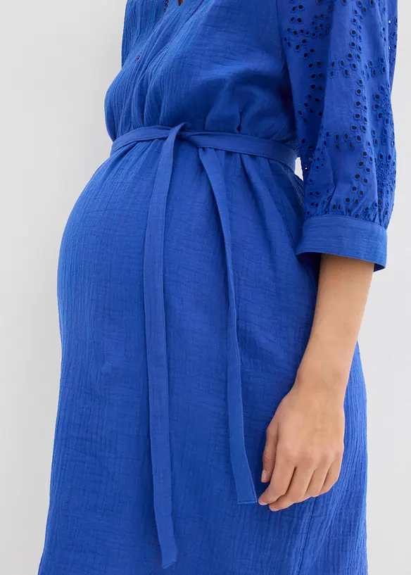 Mammakl&auml;nning i bomullsmuslin med h&aring;lbroderi, bonprix