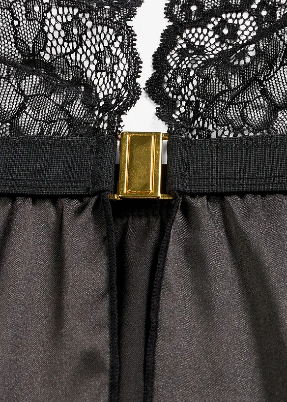 Neglig&eacute; och stringtrosa (2 delar), bonprix