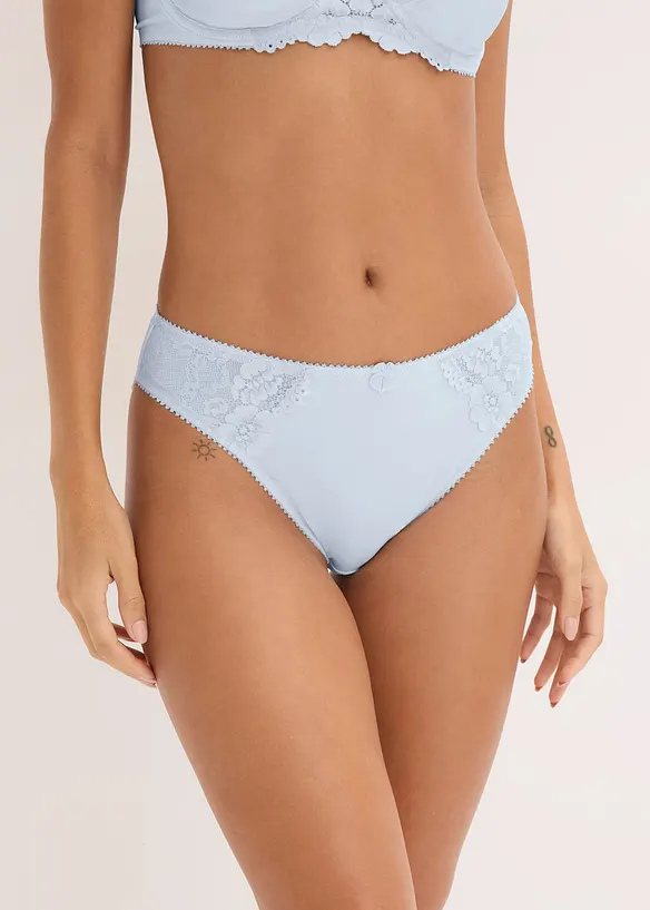 Trosa med fin spets (2-pack), bonprix