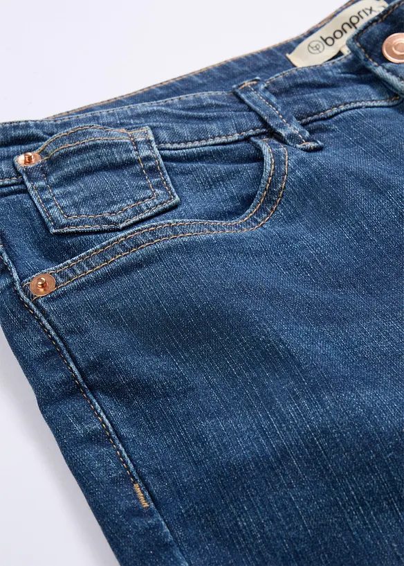 Skinny Jeans Mid Waist i ekologisk bomull, bonprix