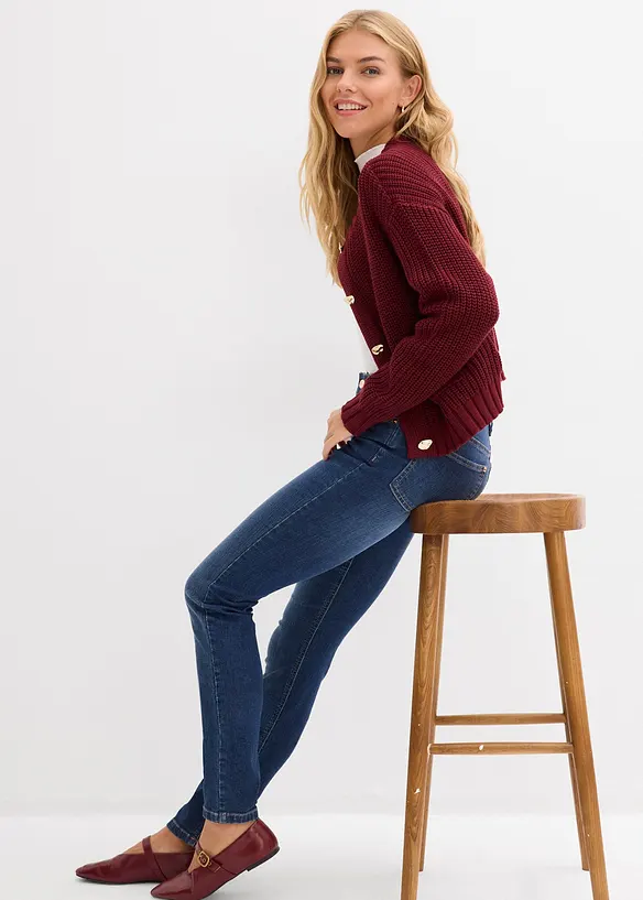 Skinny Jeans Mid Waist i ekologisk bomull, bonprix