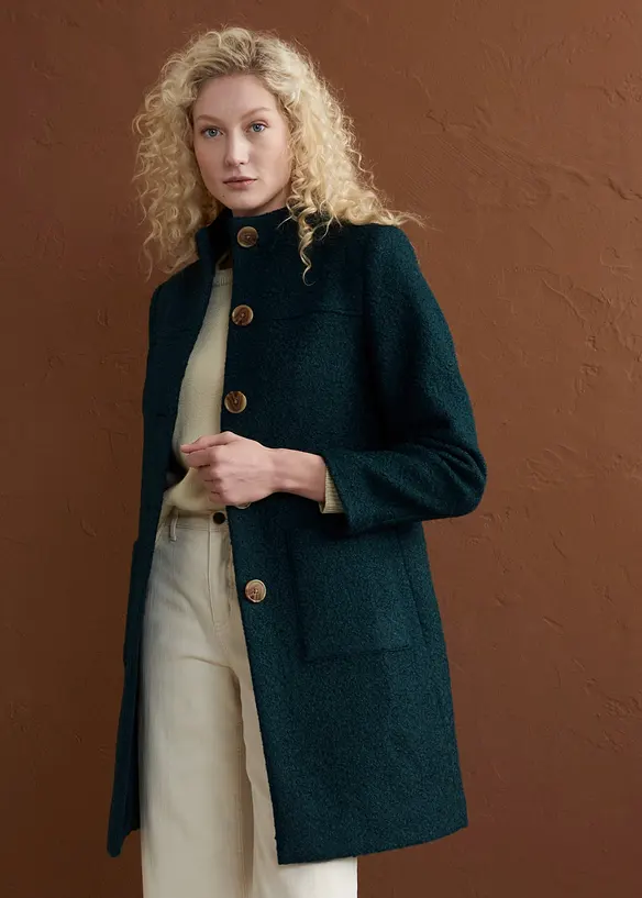 Boucl&eacute;kappa med fickor, bonprix