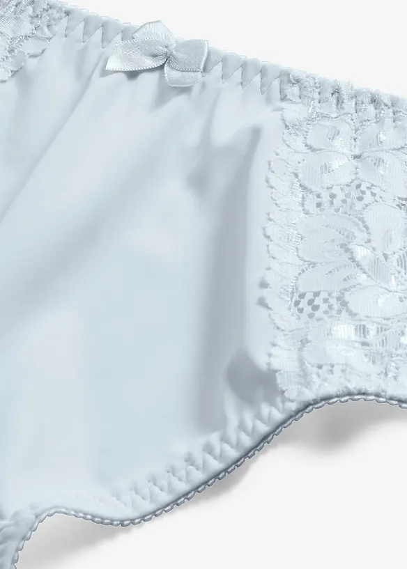 Maxitrosa med skir spets (2-pack), bonprix