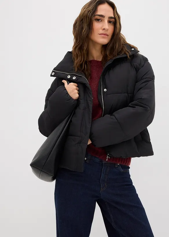 T&auml;ckjacka med st&aring;krage, bonprix