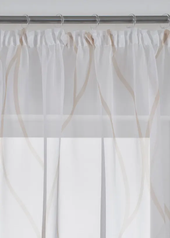 V&aring;gm&ouml;nstrad gardin, &auml;ven i l&aring;ng modell (1-pack), bonprix