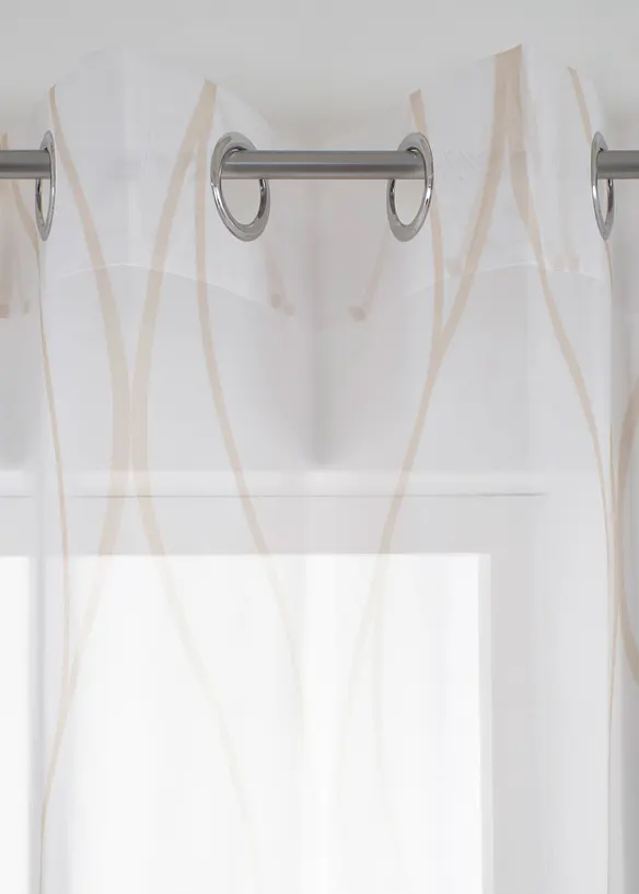 V&aring;gm&ouml;nstrad gardin, &auml;ven i l&aring;ng modell (1-pack), bonprix