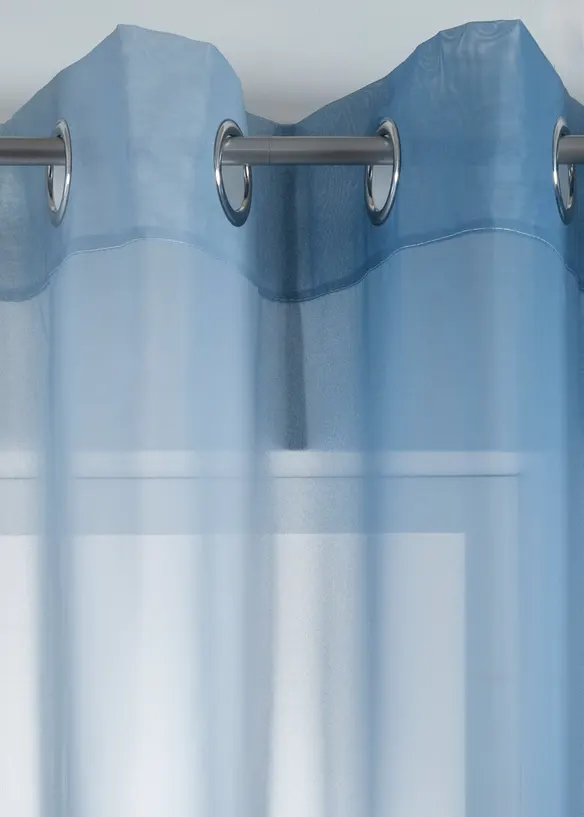 Gardin av l&auml;tt voile, &auml;ven extral&aring;ng (2-pack), bonprix